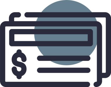 Bill düz vektör simgesi