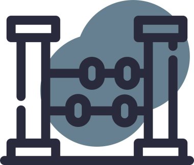 Barkod. Web simgesi basit illüstrasyon