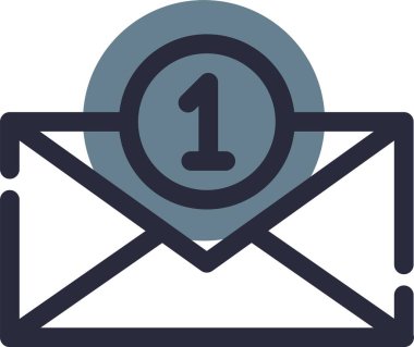 vektör ileti simgesi, vektör illüstrasyonu