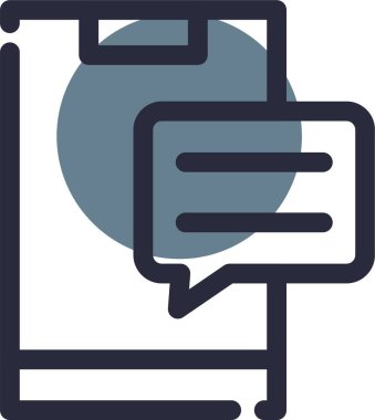 Sohbet simgesi vektör illüstrasyonu