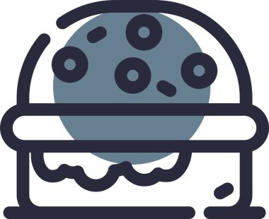 Hamburger. Web simgesi basit tasarım