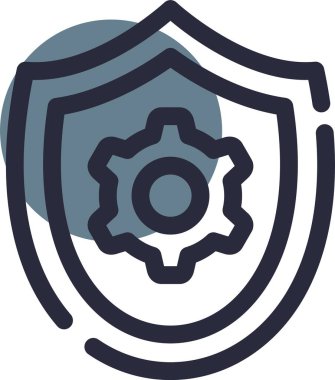 Vektör kalkanı ağ simgesi