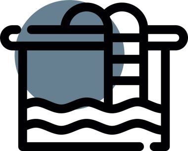 yüzme ikonu vektör illüstrasyonu