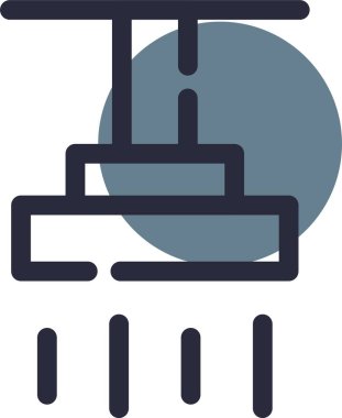 Modern b 'nin vektör illüstrasyonu denetim simgesinden yoksun