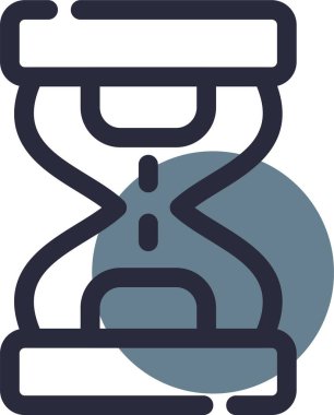 Bir saatin vektör illüstrasyonu