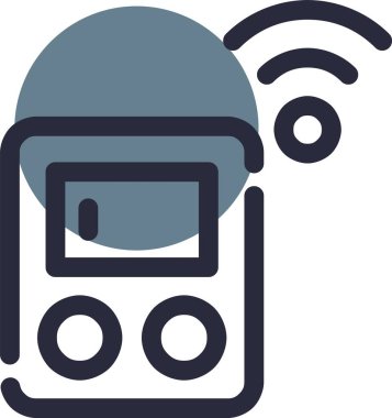 Wifi simgesi, vektör illüstrasyonu