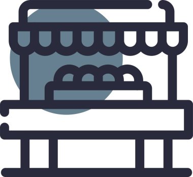 mobilya ikonu vektör illüstrasyonu