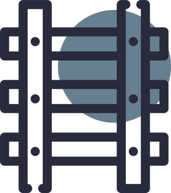 Çit. Web simgesi basit illüstrasyon