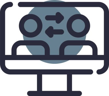 Robot simgesinin vektör illüstrasyonu