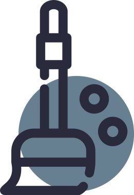 Bir robot simgesinin vektör illüstrasyonu