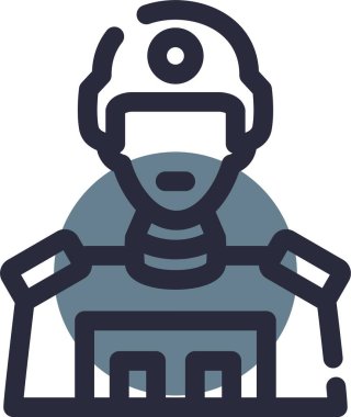 robot ikon vektör illüstrasyonu