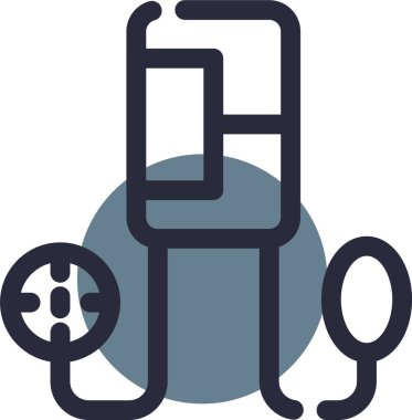 Modern b 'nin vektör illüstrasyonunda topun eksik simgesi