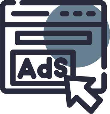 reklam pazarlama reklam simgesi - taslak biçimi