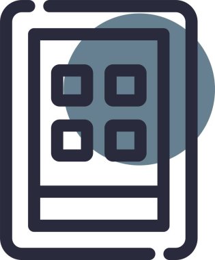 iş veri tablosu simgesi ana hat biçiminde