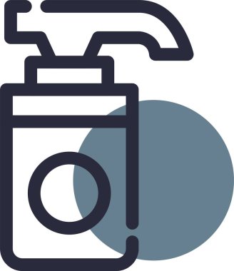 Klima temizleme simgesi ana hatlarıyla