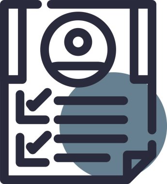 Göz tarama ikonu. Beyaz arkaplanda izole edilmiş web tasarımı için özet göz tarama vektör simgesi