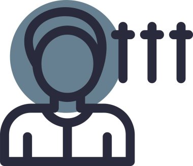 Avatar simgesi, vektör illüstrasyonu