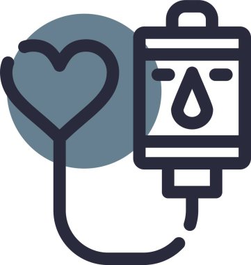 bağışta bulunan kalp ikonu - taslak biçimi