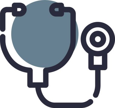 tıbbi steteskop simgesi, vektör illüstrasyon tasarımı