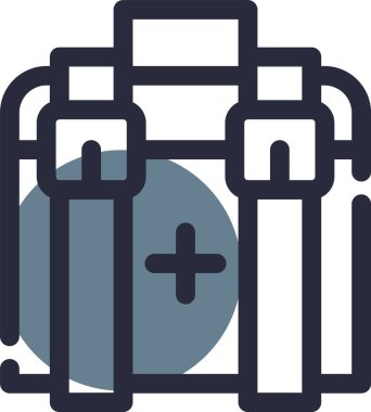 çanta çantası simgesi - taslak biçimi