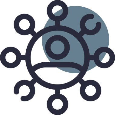 ağ bağlantı vektörü simgesi