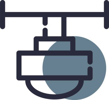 Dambıl. Web simgesi basit illüstrasyon