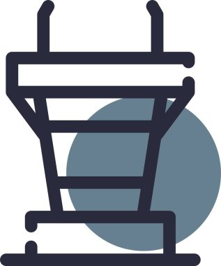 Alışveriş arabası ikonu. Basit resimleme