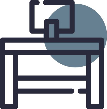 Yatağa. Web simgesi basit illüstrasyon