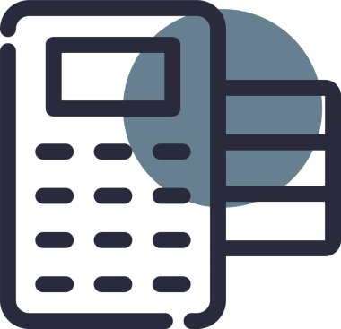 hesap makinesi simgesi vektör illüstrasyonu