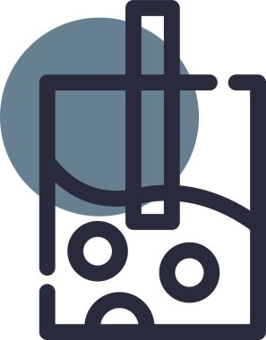 kutu kargo kargo ikonu taslak biçiminde