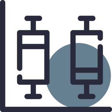 Hastane. Web simgesi basit illüstrasyon