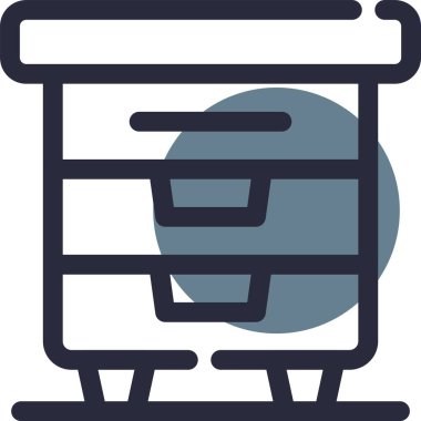 Takvim simgesinin vektör illüstrasyonu