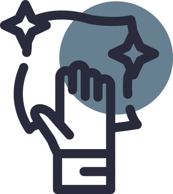 Yıldızlı bir meşaleyi tutan el.