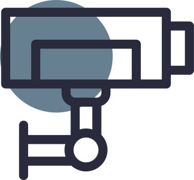 Kapalı devre kamera. basit vektör