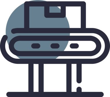 Otelde. Web simgesi basit illüstrasyon