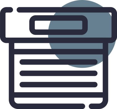 Gazete vektör simgesi beyaz arka plan üzerinde