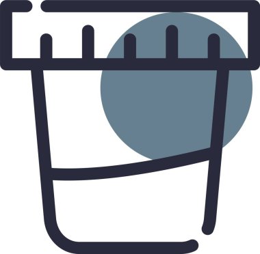 Çamaşır. Web simgesi basit illüstrasyon