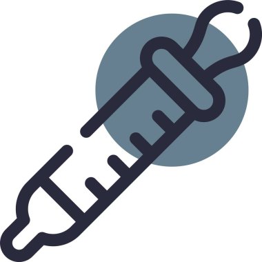 Barkod kancası ikonu. Web için barkod vektör simgelerinin özet çizimi