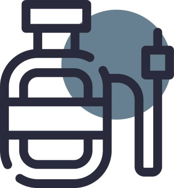 Gaz yakıcı simgesinin vektör illüstrasyonu