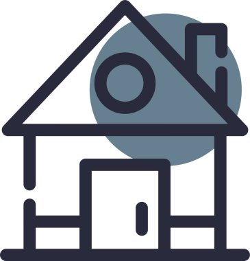 Ev simgesi, vektör illüstrasyonu