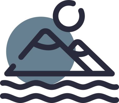 su simgesi, vektör illüstrasyonu