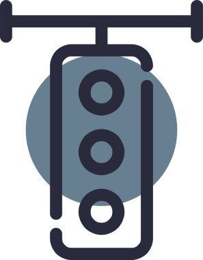 Trafik ışığı simgesi. vektör illüstrasyonu