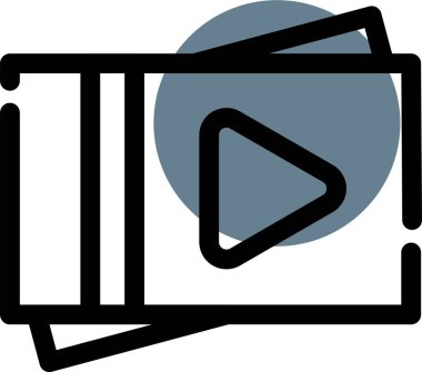 video simgesi, vektör illüstrasyonu