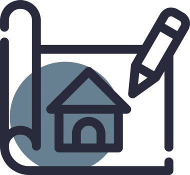 Ev ikonu. Beyaz arkaplanda izole edilmiş web tasarımı için ev vektör simgesinin basit çizimi