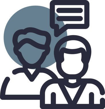 Sohbet simgesi vektör illüstrasyonu