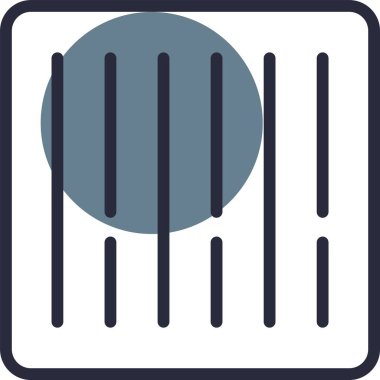 Çit simgesi. Çit vektör simgesi web için basit örnek