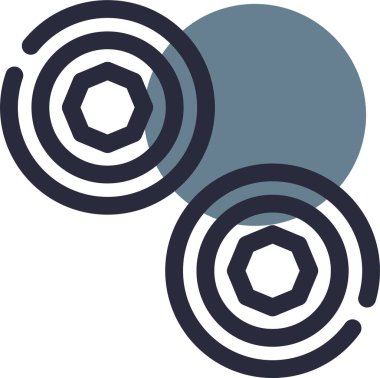 İçi doldurulmuş bovling topu simgesi