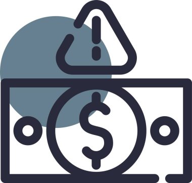 Dolar simgesi, vektör illüstrasyonu beyaz arkaplanda izole edildi