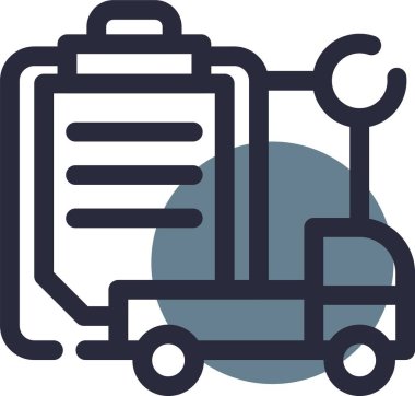 kargo teslimatı lojistik simgesi