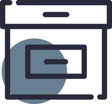 Kart. Web simgesi basit illüstrasyon